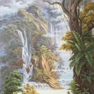 Hand painted oil painting on canvas"Creek"80x160CM(33"x63")Unframed-522