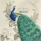 Hand painted oil painting on canvas"Peacock"50x60CM(19.7"x23.6")Unframed-86