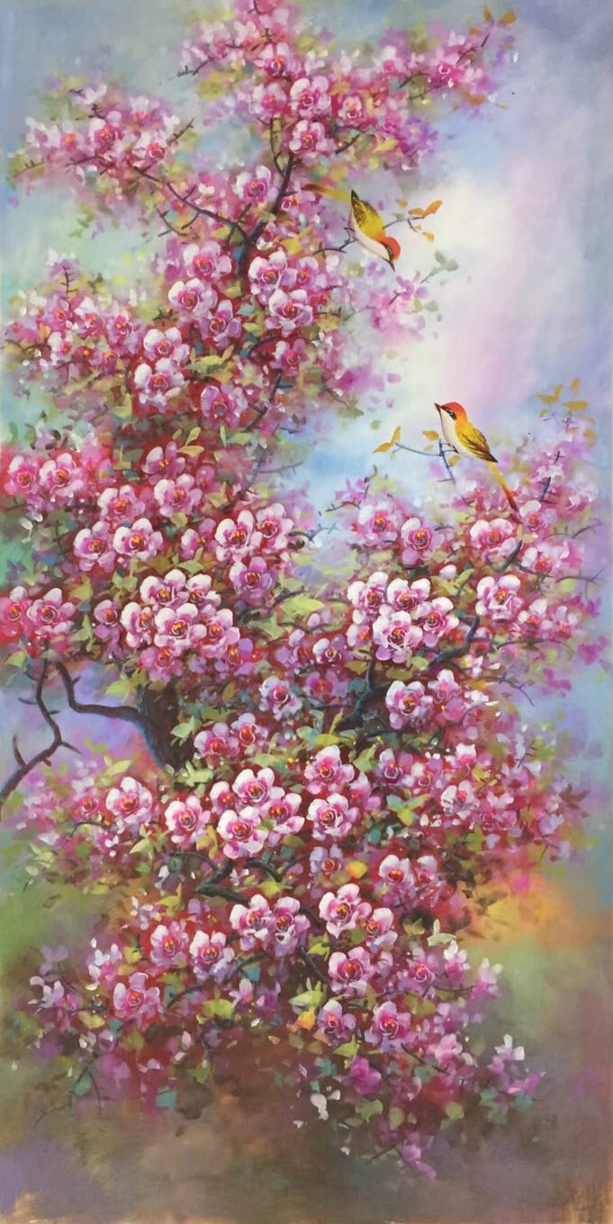 “Blossom” Hand Painted Canvas