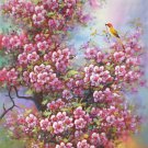 Hand painted oil painting on canvas"Peach blossom"60x120CM(24"x48")Unframed-91