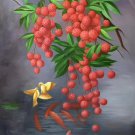 Hand painted oil painting on canvas"Litchi"60x90CM(23.6"x35.4")Unframed-89