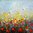 Hand painted oil painting on canvas"Butterfly"50x60CM(19.7"x23.6")Unframed-93