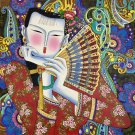 Hand painted oil painting on canvas"Chinese style"75x75CM(30"x30")Unframed-103