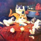 Simple modern Hand-painted oil painting on canvas"Cute cat"30x40CM(12"x16")Unframed-09 Simple modern Hand-painted oil painting on canvas"Cute cat"30x40CM(12"x16")Unframed-09