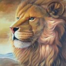 Simple modern Hand painted oil painting on canvas"lion"60x90CM(23.6"x35.4")Unframed-02