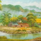 Hand painted oil painting on canvas"Image of the countryside"70x180CM(27.6"x70.9")Unframed-171 Hand painted oil painting on canvas"Image of the countryside"70x180CM(27.6"x70.9")Unframed-171