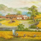 Hand painted oil painting on canvas"Image of the countryside"70x180CM(27.6"x70.9")Unframed-172 Hand painted oil painting on canvas"Image of the countryside"70x180CM(27.6"x70.9")Unframed-172