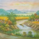 Hand painted oil painting on canvas"Image of the countryside"60x120CM(23.6"x47.2")Unframed-174 Hand painted oil painting on canvas"Image of the countryside"60x120CM(23.6"x47.2")Unframed-174