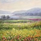 Hand painted oil painting on canvas"Creek"60x120CM(23.6"x47.2")Unframed-557
