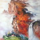 Hand painted oil painting on canvas"Creek"70x100CM(30"x40")Unframed-562