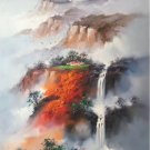 Hand painted oil painting on canvas"Creek"70x100CM(30"x40")Unframed-564