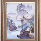 Hand painted oil painting on canvas"Creek"70x100CM(30"x40")Unframed-565