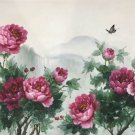 Hand painted oil painting on canvas"Peony"60x120CM(24"x48")Unframed-37 Hand painted oil painting on canvas"Peony"60x120CM(24"x48")Unframed-37