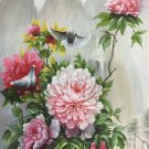 Hand painted oil painting on canvas"Peony"60x120CM(24"x48")Unframed-40
