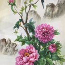 Hand painted oil painting on canvas"Peony"60x120CM(24"x48")Unframed-44