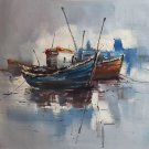 Simple modern Hand painted oil painting on canvas"Fishing boat"50x60CM(19.7"x23.6")Unframed-75 Simple modern Hand painted oil painting on canvas"Fishing boat"50x60CM(19.7"x23.6")Unframed-75