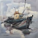 Simple modern Hand painted oil painting on canvas"Fishing boat"50x60CM(19.7"x23.6")Unframed-77 Simple modern Hand painted oil painting on canvas"Fishing boat"50x60CM(19.7"x23.6")Unframed-77