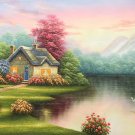 European style Hand-painted oil painting on canvas"mind home"70x180CM(27.6"x70.9")Unframed-35