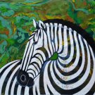 Hand painted oil painting on canvas"zebra"90x120CM(35.4"x47.2")Unframed-55