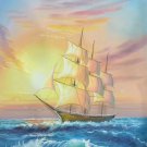 Simple modern Hand painted oil painting on canvas"Adventure sailboat"60x90CM(23.6"x35.4")Unframed-90 Simple modern Hand painted oil painting on canvas"Adventure sailboat"60x90CM(23.6"x35.4")Unframed-90