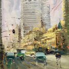 Hand painted oil painting on canvas"metropolis"50x60CM(19.7"x23.6")Unframed-120