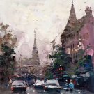 Hand painted oil painting on canvas"metropolis"50x60CM(19.7"x23.6")Unframed-122