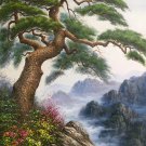 Hand painted oil painting on canvas"pine"80x120CM(33"x48")Unframed-600