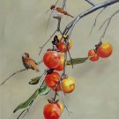 Hand painted oil painting on canvas"persimmon and birds"50x60CM(20"x24")Unframed-29 Hand painted oil painting on canvas"persimmon and birds"50x60CM(20"x24")Unframed-29