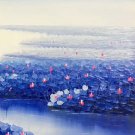 Hand painted oil painting on canvas"lake"50x60CM(19.7"x23.6")Unframed-137