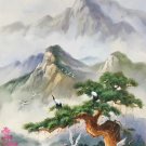 Hand painted oil painting on canvas"pine and cranes"60x120CM(23.6"x47.2")Unframed-616 Hand painted oil painting on canvas"pine and cranes"60x120CM(23.6"x47.2")Unframed-616