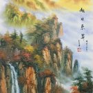 Hand painted oil painting on canvas"water from a mountain"60x120CM(23.6"x47.2")Unframed-617 Hand painted oil painting on canvas"water from a mountain"60x120CM(23.6"x47.2")Unframed-617