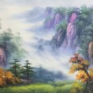 Hand painted oil painting on canvas"water from a mountain"60x120CM(23.6"x47.2")Unframed-621 Hand painted oil painting on canvas"water from a mountain"60x120CM(23.6"x47.2")Unframed-621