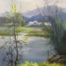 Hand painted oil painting on canvas"Image of the countryside"60x120CM(23.6"x47.2")Unframed-175 Hand painted oil painting on canvas"Image of the countryside"60x120CM(23.6"x47.2")Unframed-175