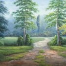 Nordic style Hand painted oil painting on canvas"forest"60x120CM(23.6"x47.2")Unframed-65