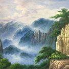 Hand painted oil painting on canvas"Creek"60x120CM(23.6"x47.2")Unframed-633