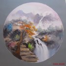 Hand painted oil painting on canvas"Creek"80x80CM(33"x33")Unframed-640