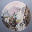 Hand painted oil painting on canvas"Creek"80x80CM(33"x33")Unframed-642