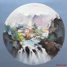 Hand painted oil painting on canvas"Creek"80x80CM(33"x33")Unframed-648