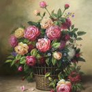 Simple modern Hand painted oil painting on canvas"Flowers"50x60CM(19.7"x23.6")Unframed-54