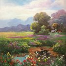 Hand painted oil painting on canvas"Creek"75x100CM(30"x40")Unframed-652