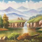 American style Hand painted oil painting on canvas"Creek"70x180CM(27.6"x70.9")Unframed-655