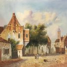 Hand painted oil painting on canvas"Image of the countryside"50x60CM(19.7"x23.6")Unframed-179