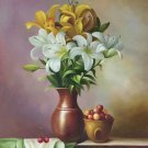 Simple modern Hand painted oil painting on canvas"Flowers"60x90CM(23.6"x35.4")Unframed-58