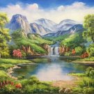 Hand painted oil painting on canvas"Creek"60x120CM(23.6"x47.2")Unframed-673
