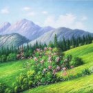 American style Hand painted oil painting on canvas"Creek"70x180CM(27.6"x70.9")Unframed-686