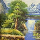 Hand painted oil painting on canvas"Creek"60x90CM(23.6"x35.4")Unframed-694