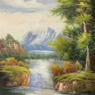 Hand painted oil painting on canvas"Creek"60x90CM(23.6"x35.4")Unframed-697