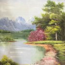Hand painted oil painting on canvas"Creek"60x90CM(23.6"x35.4")Unframed-698