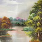 Hand painted oil painting on canvas"Creek"60x90CM(23.6"x35.4")Unframed-699