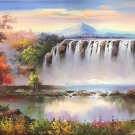 Hand painted oil painting on canvas"Creek"100x200CM(40"x80")Unframed-706